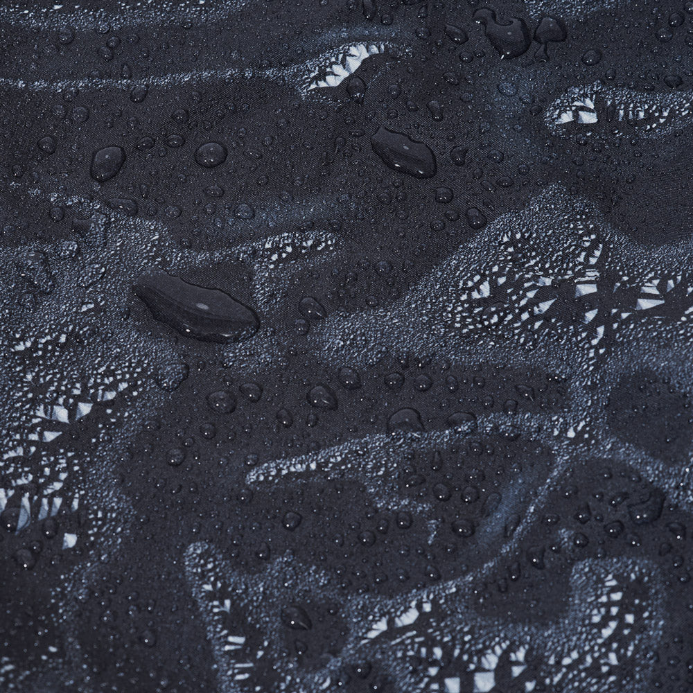 Black Leif Podhajsky print waterproof recycled fabric by Ponch